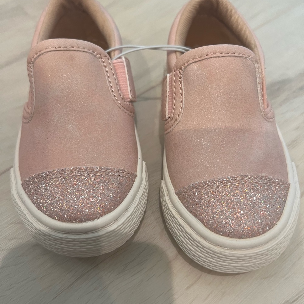 The Children's Place Blush Glitter Slip-On Sneakers